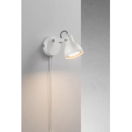 Nordlux - Wandspot ASLAK 1xGU10/35W/230V wit