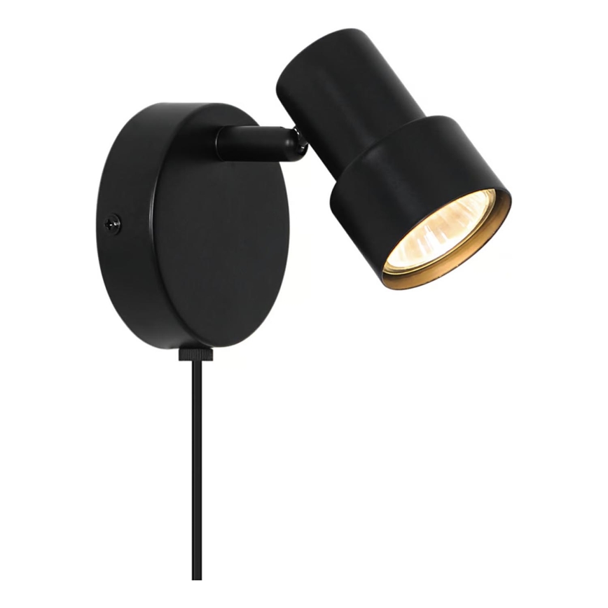 Nordlux - Wandspot BOSTON 1xGU10/5W/230V zwart