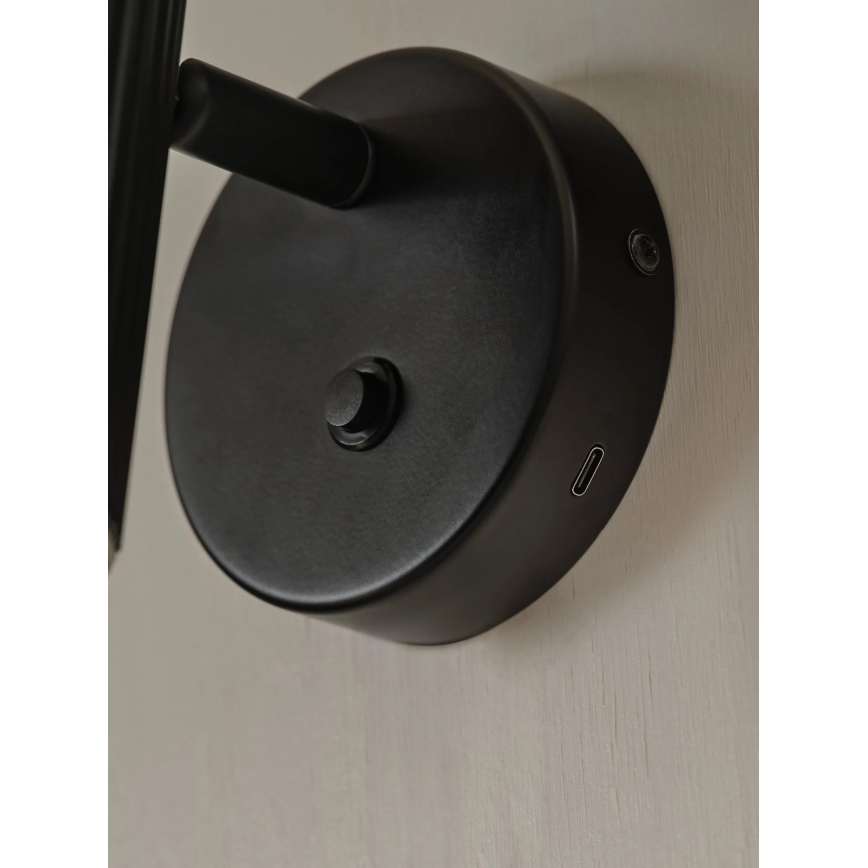 Nordlux - Wandspot VICO 1xGU10/5W/230V zwart