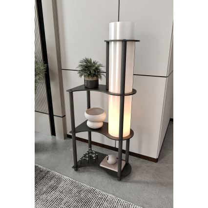 NOTO staande lamp met planken 1xE27/40W/230V zwart