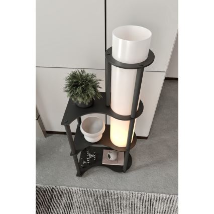 NOTO staande lamp met planken 1xE27/40W/230V zwart