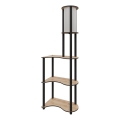 NOTO vloerlamp met planken 1xE27/40W/230V beige/zwart