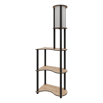 NOTO vloerlamp met planken 1xE27/40W/230V beige/zwart