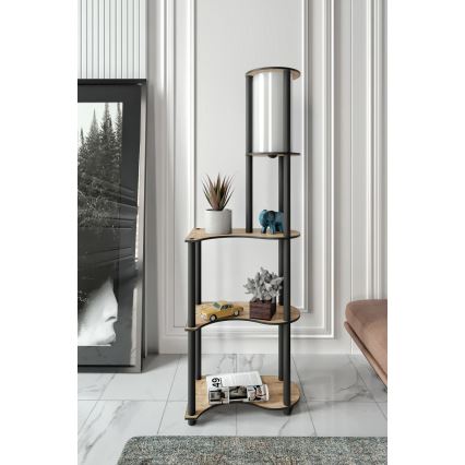 NOTO vloerlamp met planken 1xE27/40W/230V beige/zwart