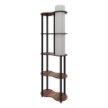 NOTO Vloerlamp met Planken 1xE27/40W/230V bruin/zwart