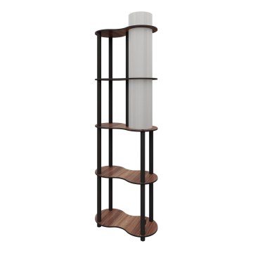NOTO Vloerlamp met Planken 1xE27/40W/230V bruin/zwart