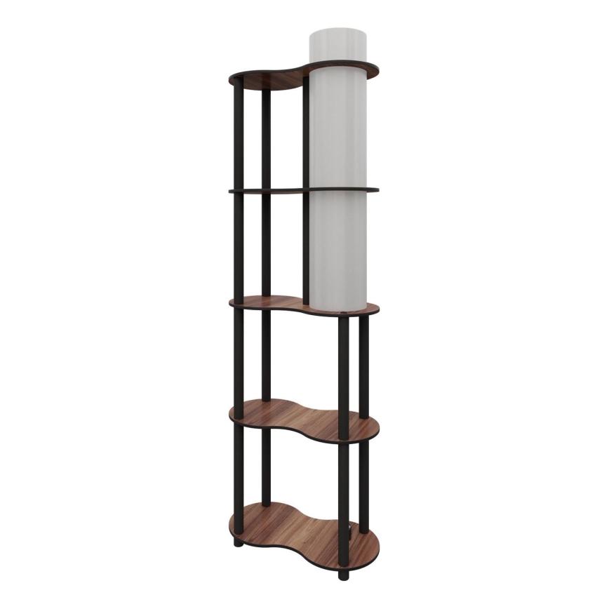 NOTO Vloerlamp met Planken 1xE27/40W/230V bruin/zwart