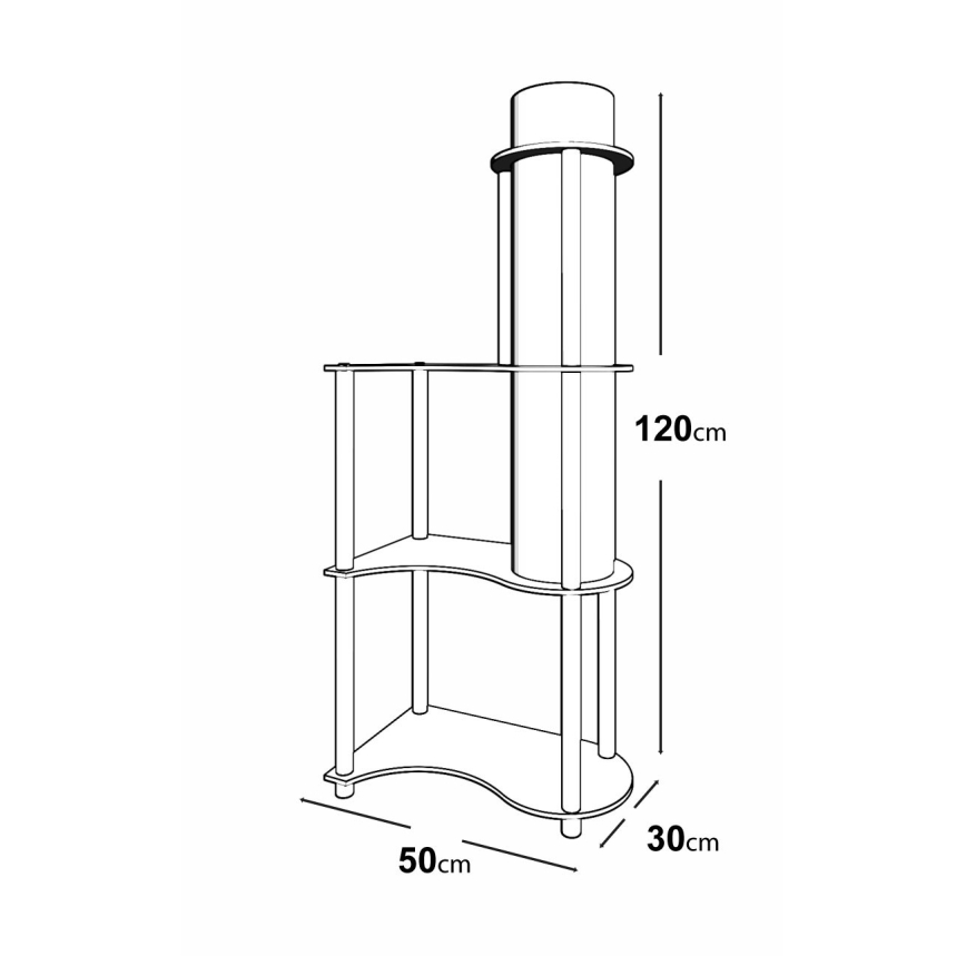 NOTO Vloerlamp met Planken 1xE27/40W/230V Zwart