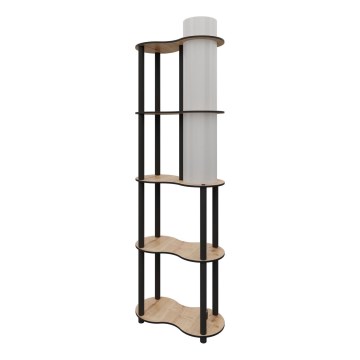 NOTO Vloerlamp met Plankjes 1xE27/40W/230V Beige/Zwart