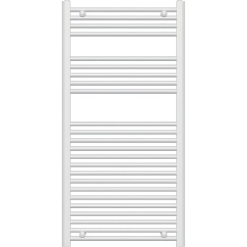 Novaservis - Badkamer-handdoekradiator 644W/230V 120x60 cm wit, rechte uitvoering