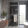 Novaservis - Badkamer handdoekradiator 836W/230V 160x60 cm zwart recht