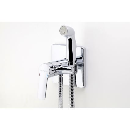 Novaservis-Bidet kraan met sproeier voor verborgen installatie METALIA glanzend chroom