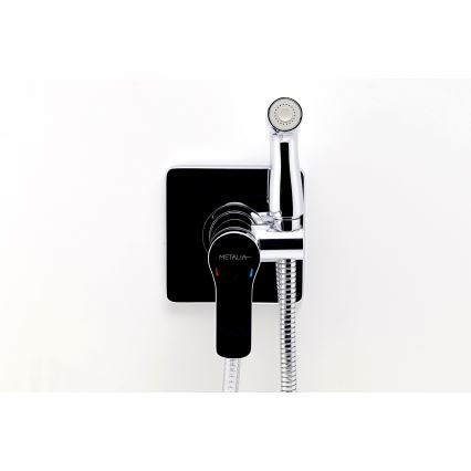 Novaservis-Bidet kraan met sproeier voor verborgen installatie METALIA glanzend chroom