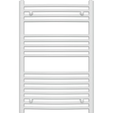 Novaservis - Handdoekradiator voor badkamer 478W/230V 90x60 cm wit, afgerond
