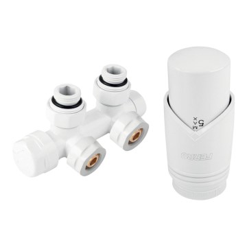 Novaservis - Hoekset voor radiatoren met middelaansluiting, wit