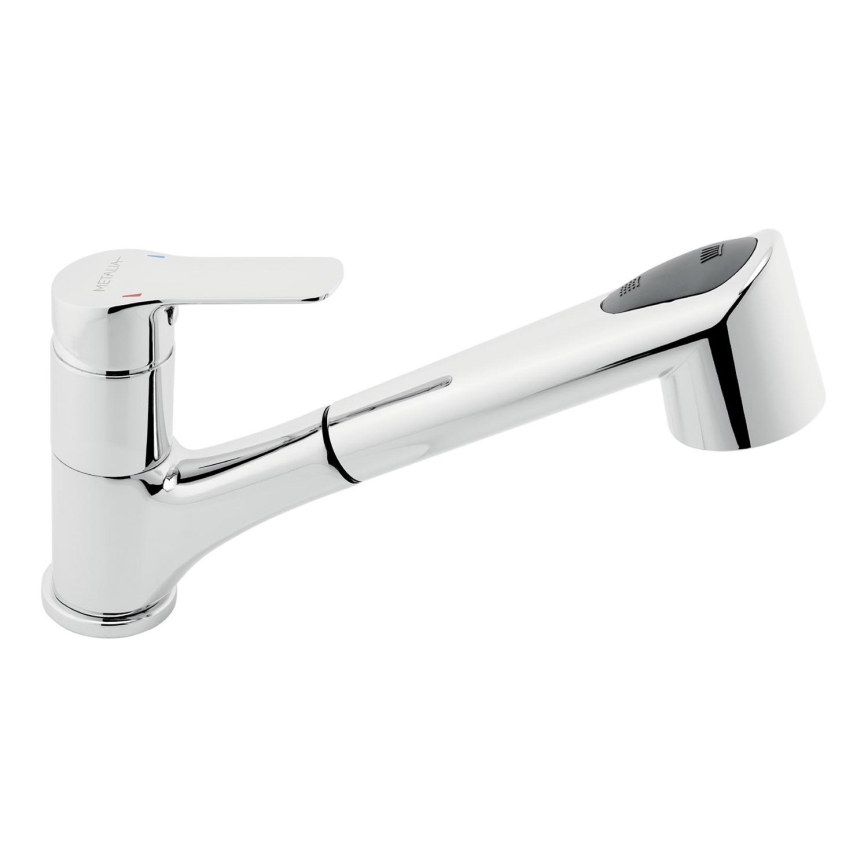 Novaservis - Keukenkraan met uittrekbare sproeikop METALIA glanzend chroom