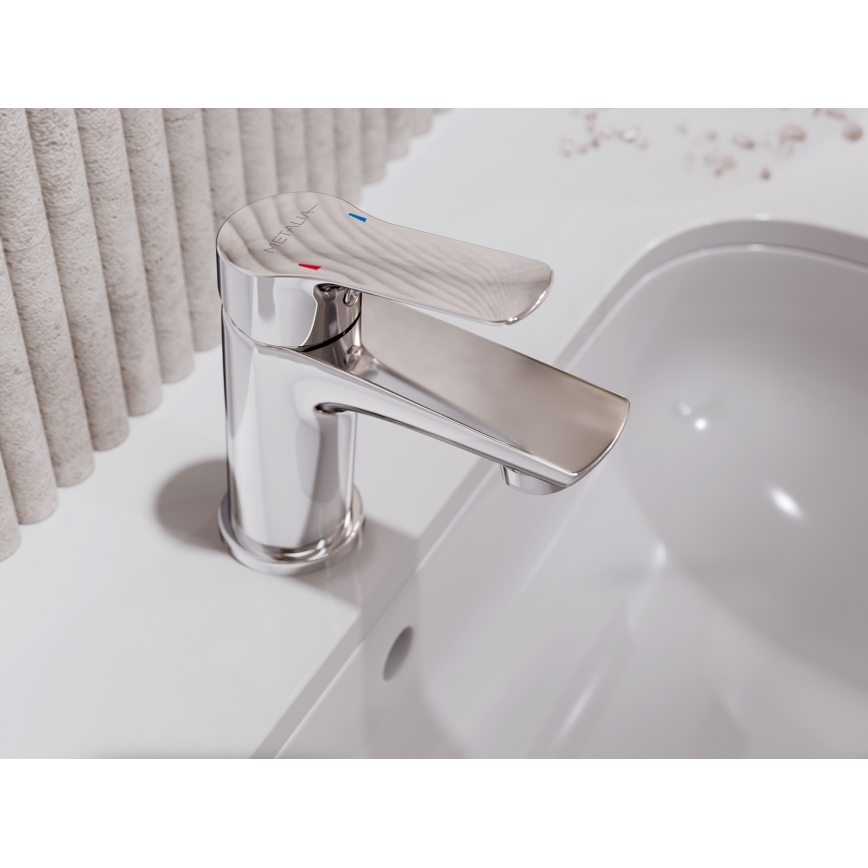 Novaservis - Kraan voor wastafel METALIA 13,2 cm glanzend chroom