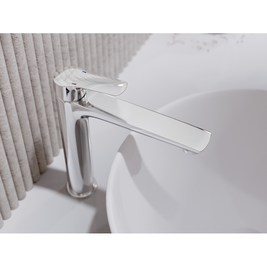 Novaservis - Kraan voor wastafel METALIA 26,6 cm glanzend chroom