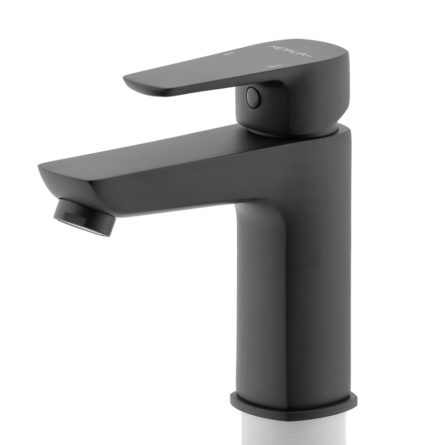 Novaservis - Kraan voor wastafel METALIA ECO 15,2 cm mat zwart