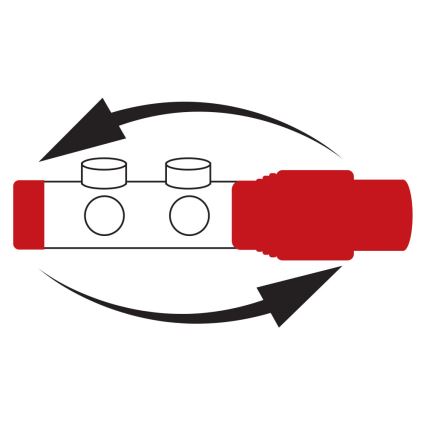 Novaservis - Set voor radiatoren met centrale aansluiting, hoekig, glanzend chroom