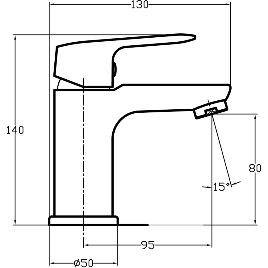 Novaservis - Wastafelmengkraan TITANIA COSMOS glanzend chroom