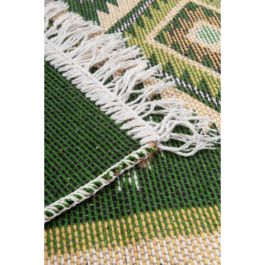 Omkeerbaar oosters kleed KILIM 80x150 cm groen/beige