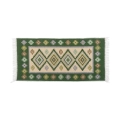 Omkeerbaar oosters vloerkleed KILIM 80x150 cm groen/beige