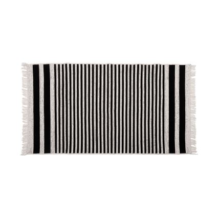 Omkeerbaar vloerkleed KILIM GOLD 80x150 cm zwart/wit