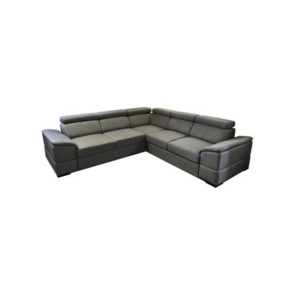 Universele uitklapbare hoekbank met opbergruimte GRANADA in donkergrijs