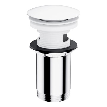 OMNIRES A706BM - Wastafelafvoer CLICK-CLACK pr. 6,6 cm mat wit