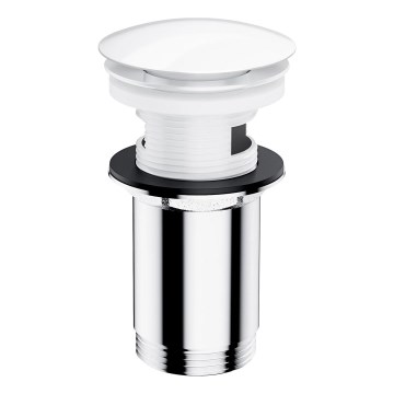 OMNIRES A706BP - Wastafelafvoer CLICK-CLACK pr. 6,6 cm glanzend wit