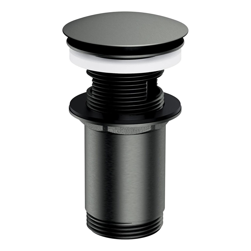 OMNIRES A706GR - Click-Clack wastafelafvoer pr. 6,6 cm geborsteld grafiet