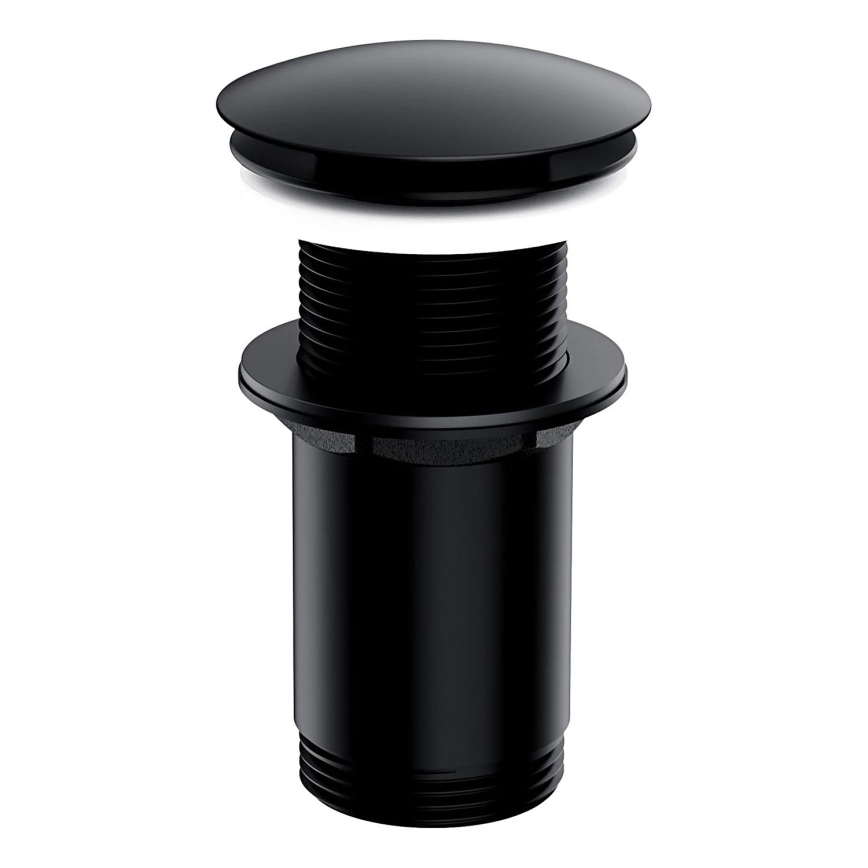 OMNIRES A716BL - Click-clack wastafelafvoer pr. 6,6 cm mat zwart