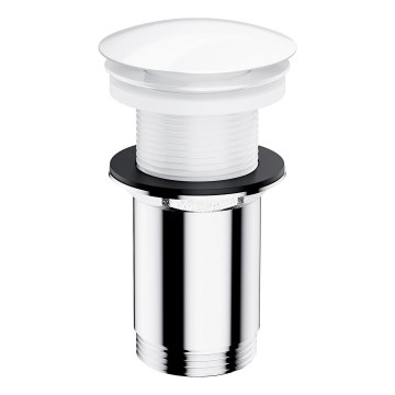 OMNIRES A716BP - Wastafelafvoer CLICK-CLACK pr. 6,6 cm glanzend wit