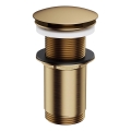 OMNIRES A716BR - Click-clack wastafelafvoer pr. 6,6 cm geborsteld antiek brons