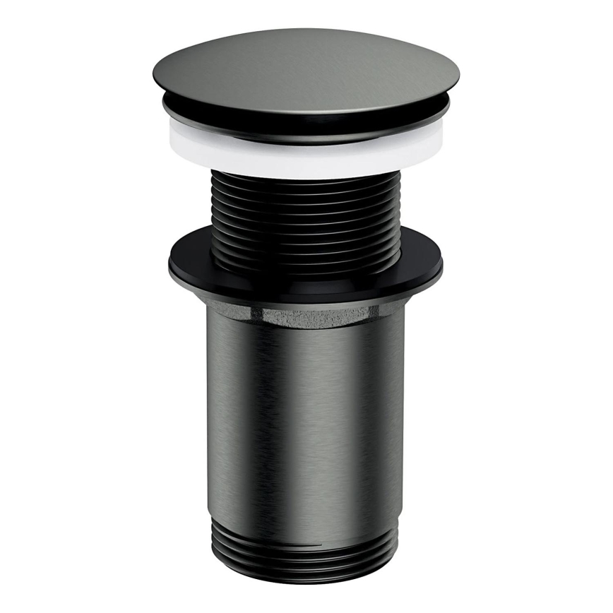 OMNIRES A716GR - Click-Clack wastafelafvoer pr. 6,6 cm geborsteld grafiet