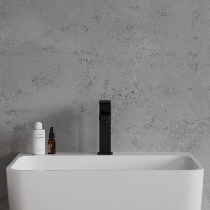 OMNIRES BA7810BL - Wastafelmengkraan BARETTI 17 cm mat zwart