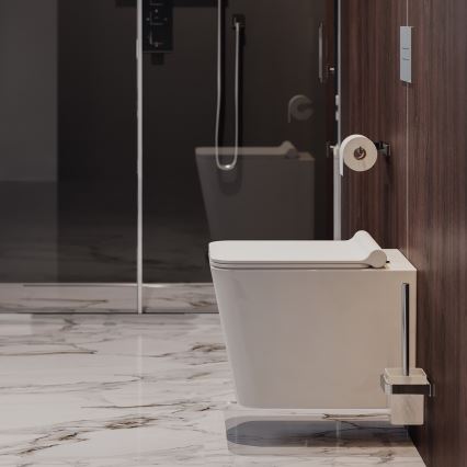 OMNIRES BOSTONMWBP - Wandcloset met SoftClose-toiletbril BOSTON keramiek/glanzend wit