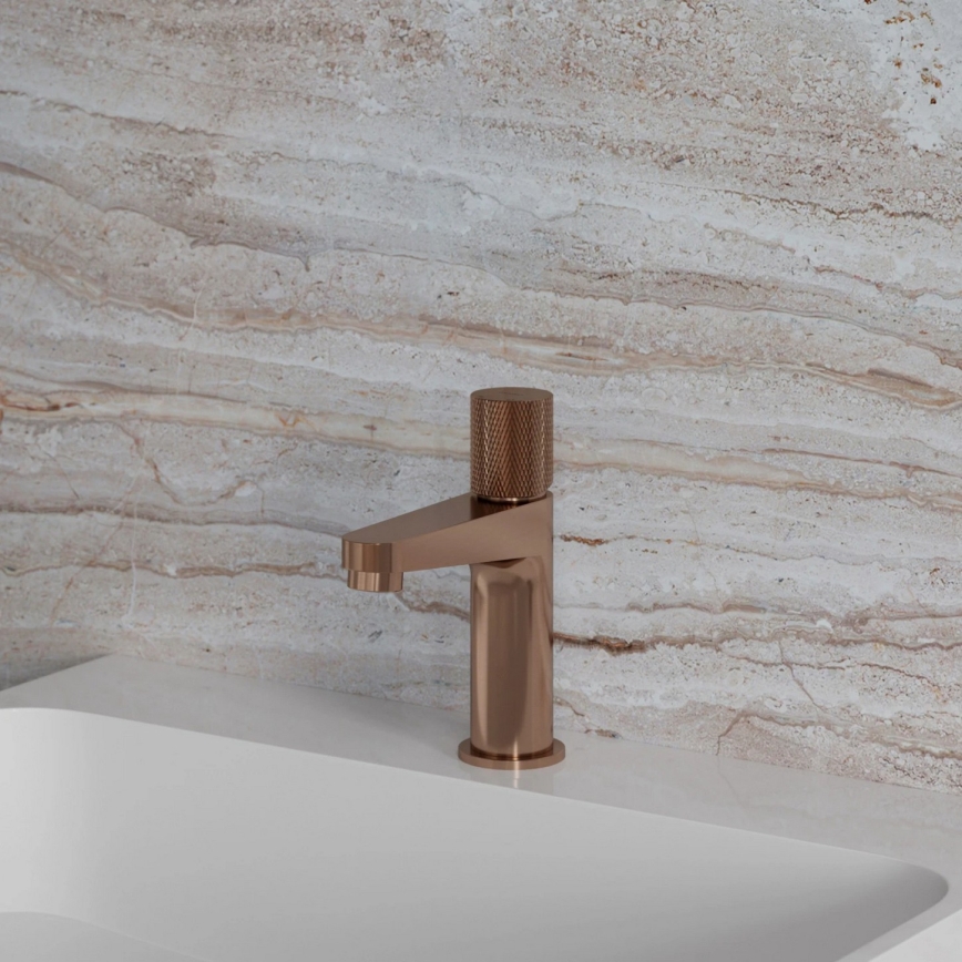 OMNIRES CT8010CPB - Wastafelkraan CONTOUR 16,6 cm geborsteld koper