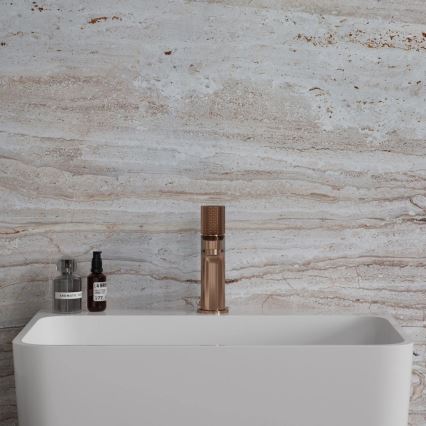 OMNIRES CT8010CPB - Wastafelkraan CONTOUR 16,6 cm geborsteld koper