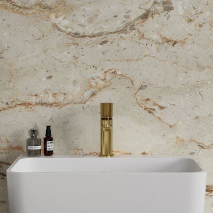 OMNIRES CT8010GLB - Kraan voor wastafel CONTOUR 16,6 cm Grond goud