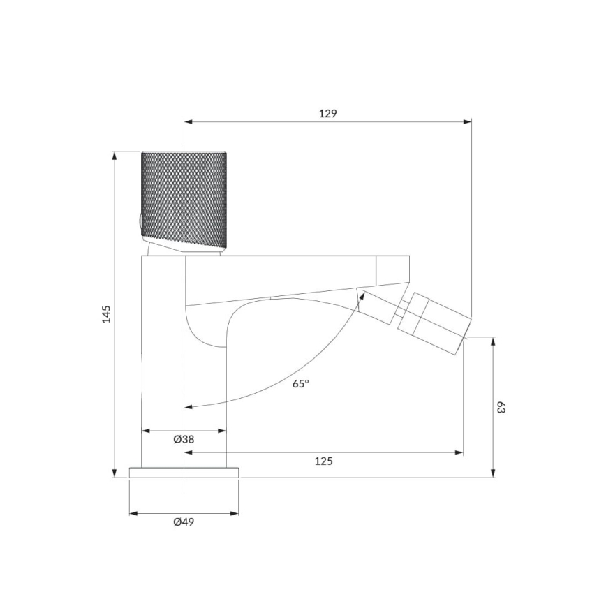 OMNIRES CT8020CR - Bidet kraan CONTOUR 14,5 cm glanzend chroom