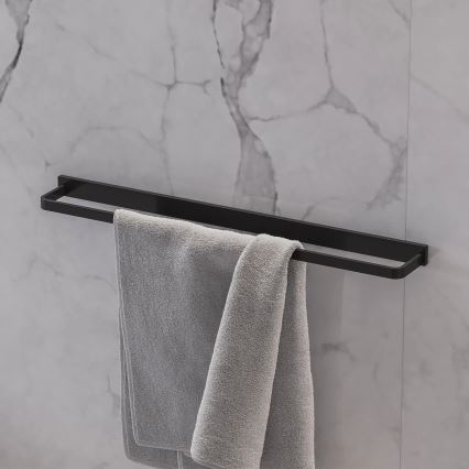 OMNIRES DA70216BL - Wandhanddoekhouder DARLING 61 cm mat zwart