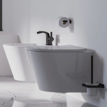 OMNIRES DA70620BL - Wandgemonteerde toiletborstel DARLING semi-mat zwart