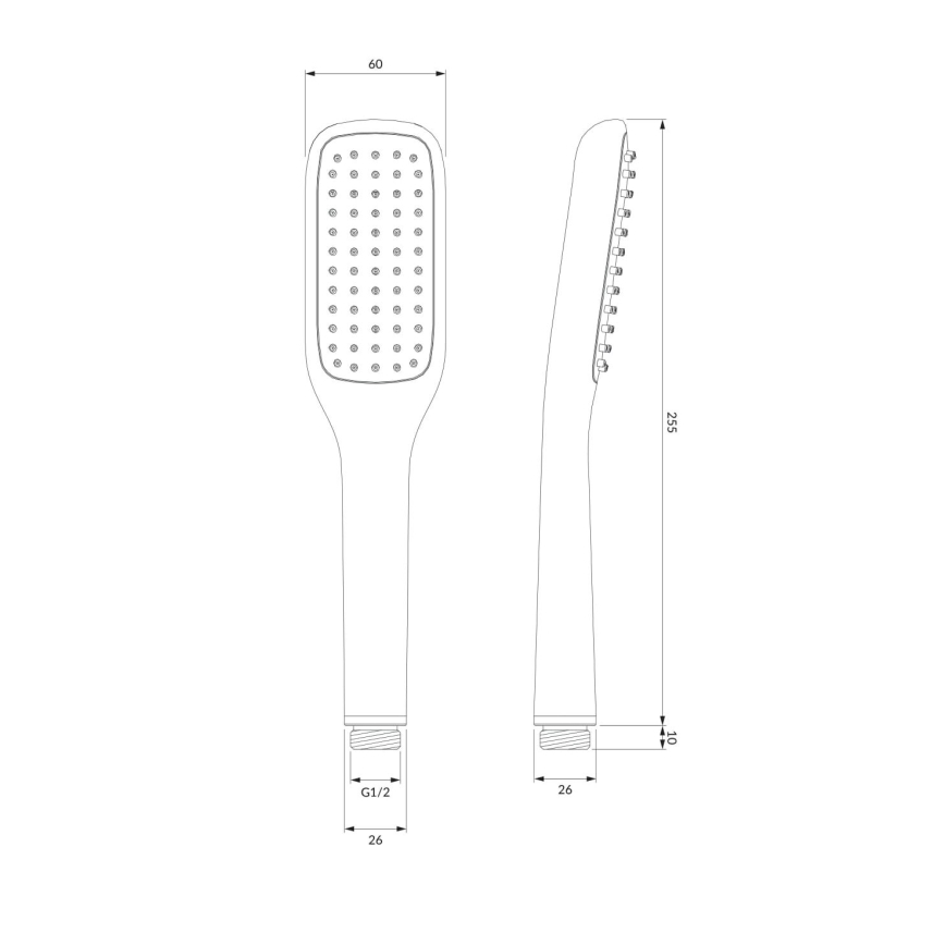 OMNIRES HUDSONX-PCR - Doucheset HUDSONX glanzend chroom