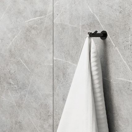 OMNIRES MP60120BL - Muurhaak MODERN PROJECT mat zwart