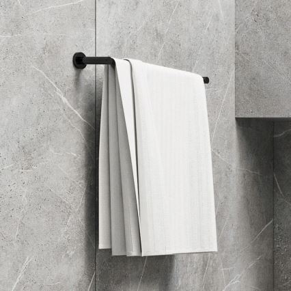 OMNIRES MP60214BL - Handdoekhouder voor aan de muur MODERN PROJECT 40 cm mat zwart