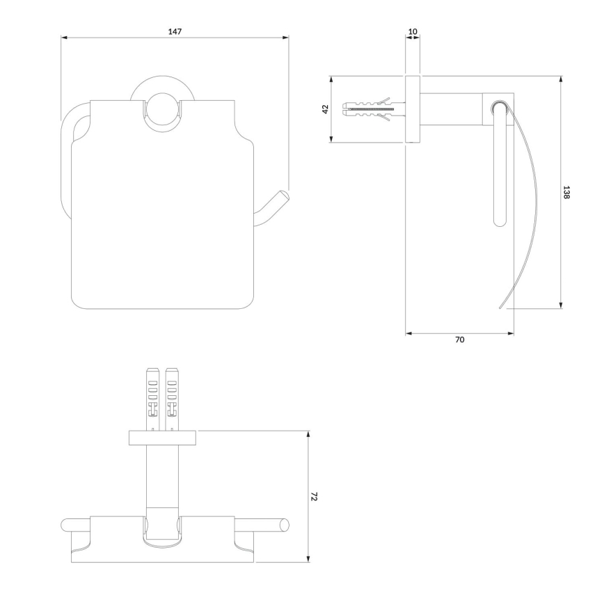 OMNIRES MP60520CR - Toiletpapierhouder MODERN PROJECT glanzend chroom
