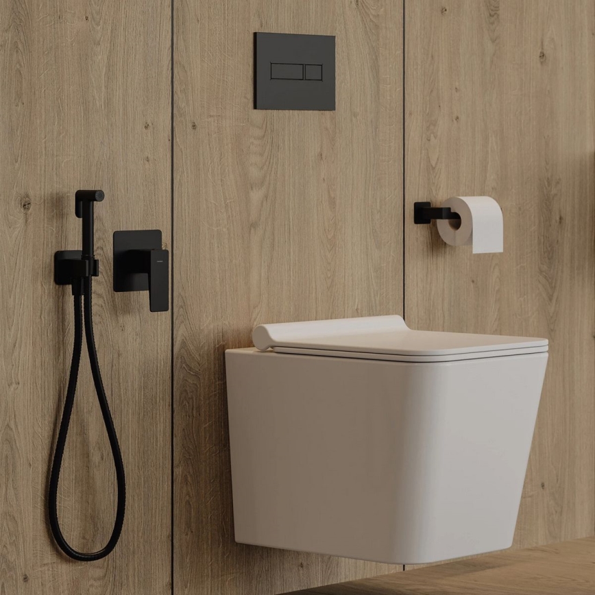 OMNIRES NL80510BL - Toiletpapierhouder NELSON mat zwart