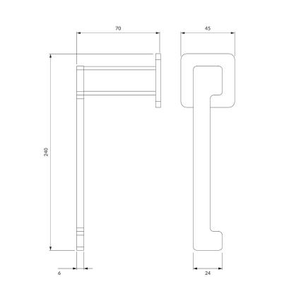 OMNIRES NL80510CR - Toiletpapierhouder NELSON glanzend chroom